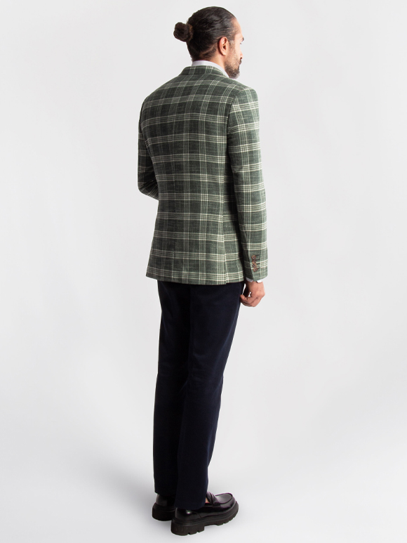 کت تک مردانه چهارخانه ال سی من 152