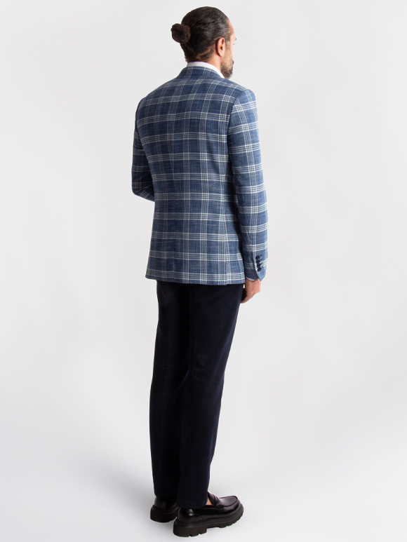 کت تک مردانه چهارخانه ال سی من 152