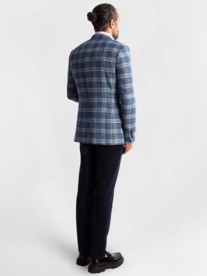 کت تک مردانه چهارخانه ال سی من 152