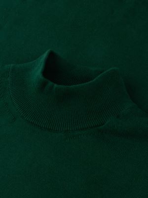 پلیور بافت یقه 5 سانت سبز مردانه