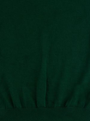 پلیور بافت یقه 5 سانت سبز مردانه