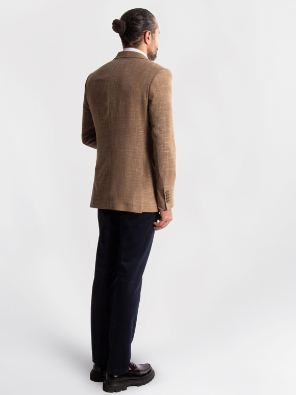 کت تک مردانه قهوه ای ال سی من 104