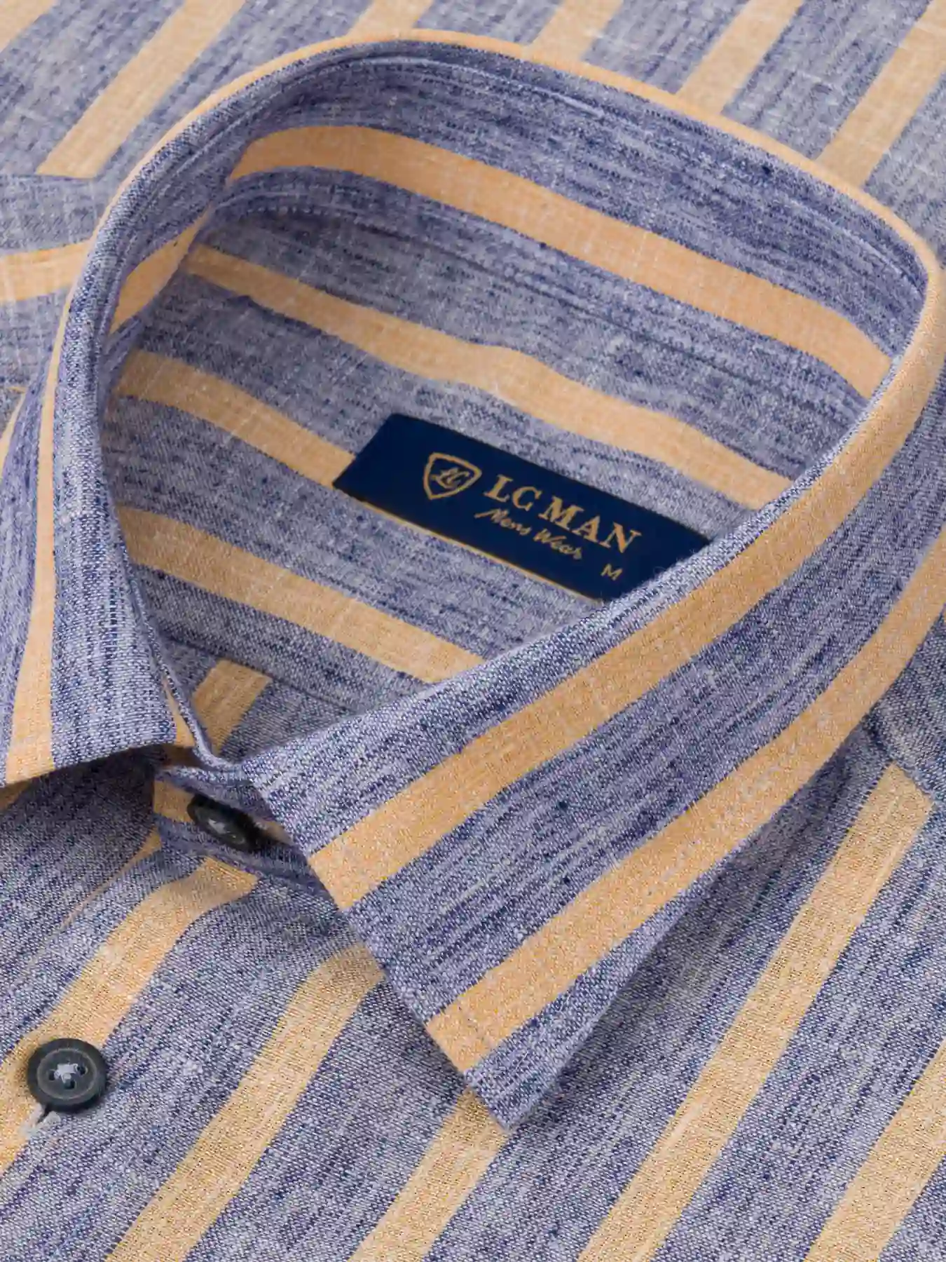 پیراهن آستین کوتاه راه راه ال سی من 4