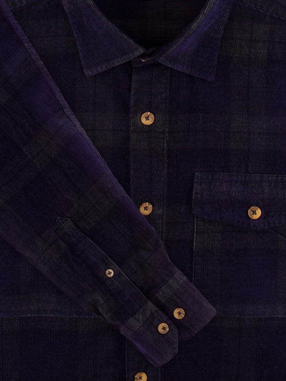 پیراهن زمستانه چهارخانه آستین بلند ال سی من 