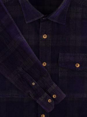 پیراهن زمستانه چهارخانه آستین بلند ال سی من 