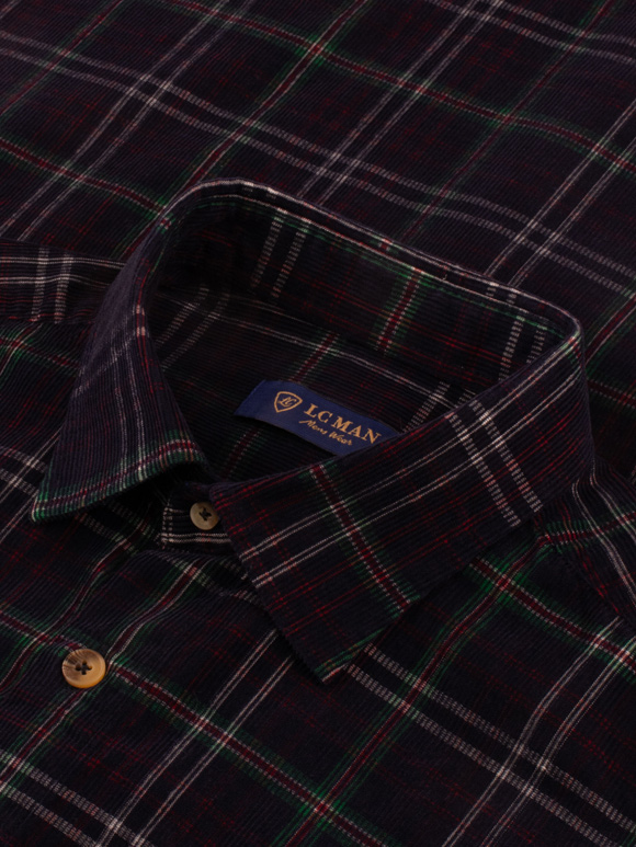 پیراهن چهارخانه زمستانه آستین بلند ال سی من 3