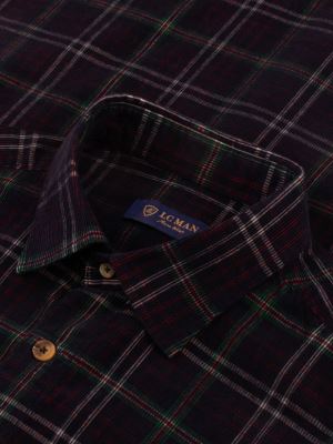 پیراهن چهارخانه زمستانه آستین بلند ال سی من 3