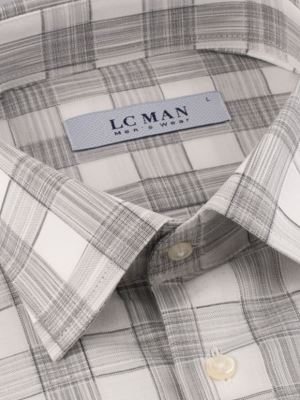 پیراهن مردانه چهارخانه آستین بلند ال سی من 095