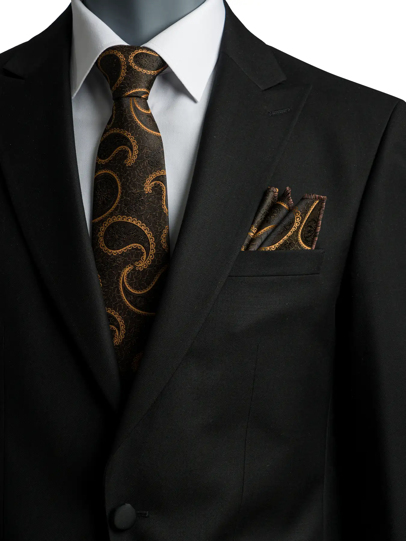 کراوات طرح بوته جقه ای قهوه ای 1