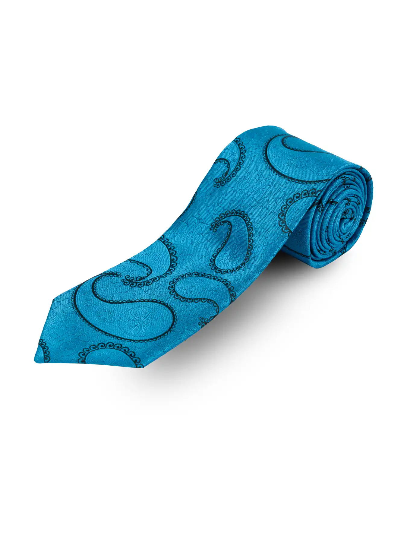 کراوات طرح بوته جقه ای آبی ال سی من