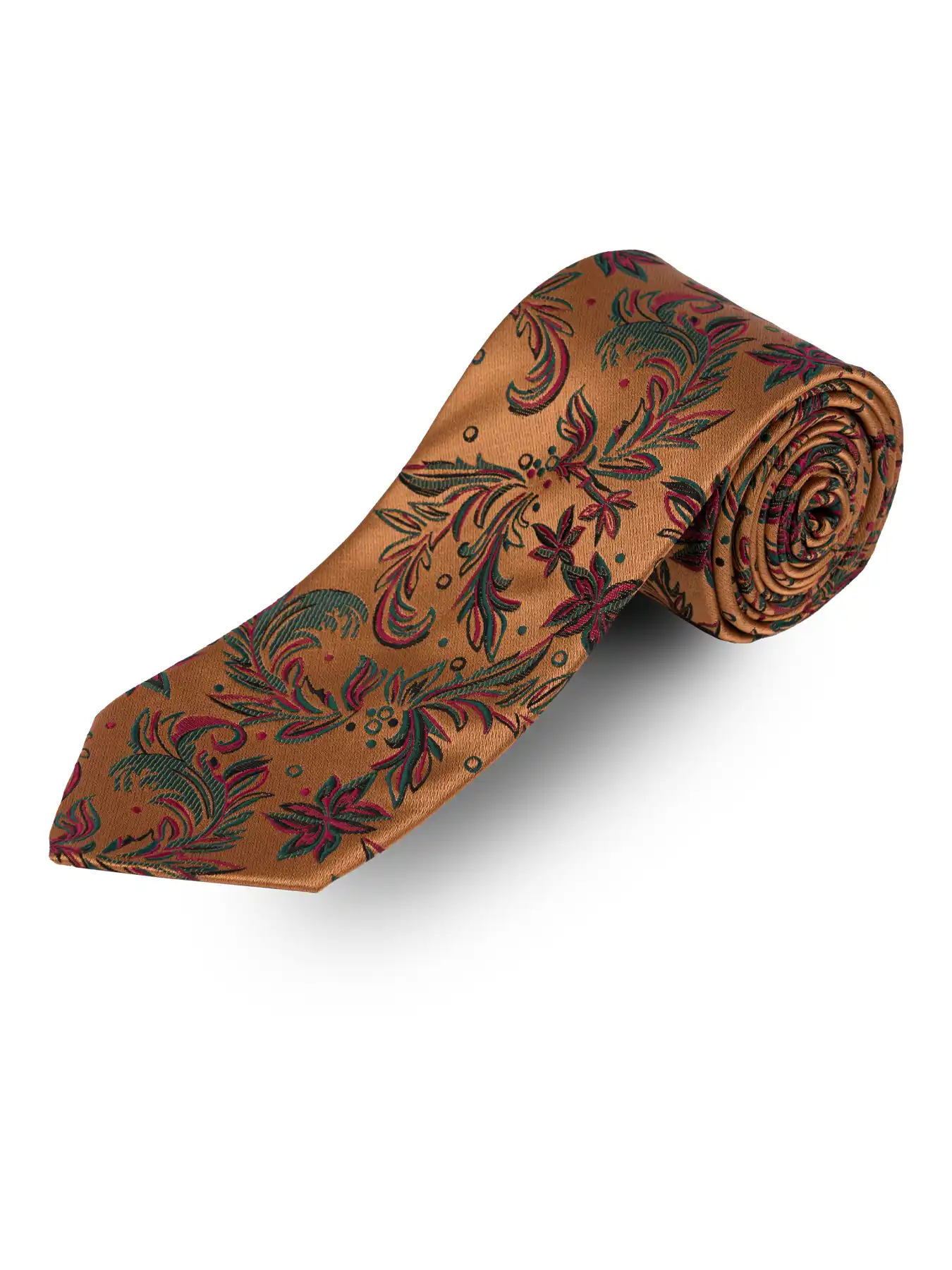 کروات طلایی طرح دار ال سی من