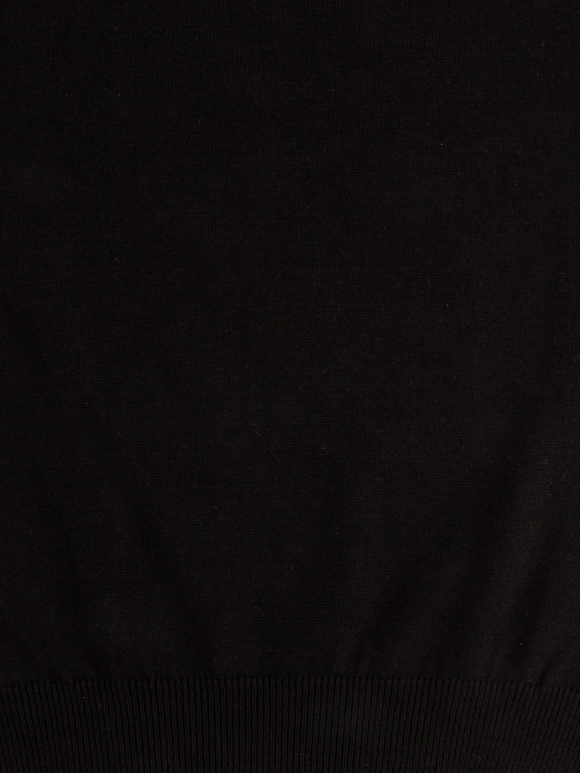 پلیور مردانه  مشکی بافت یقه 5 سانت