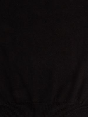 پلیور مردانه  مشکی بافت یقه 5 سانت