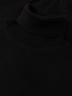 پلیور مردانه مشکی بافت یقه اسکی