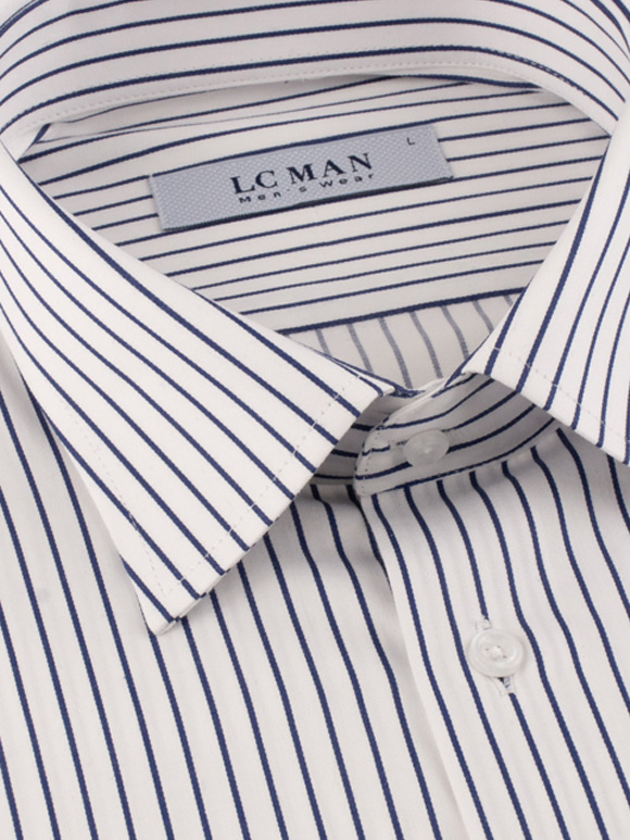 پیراهن مردانه راه راه آستین بلند ال سی من 098