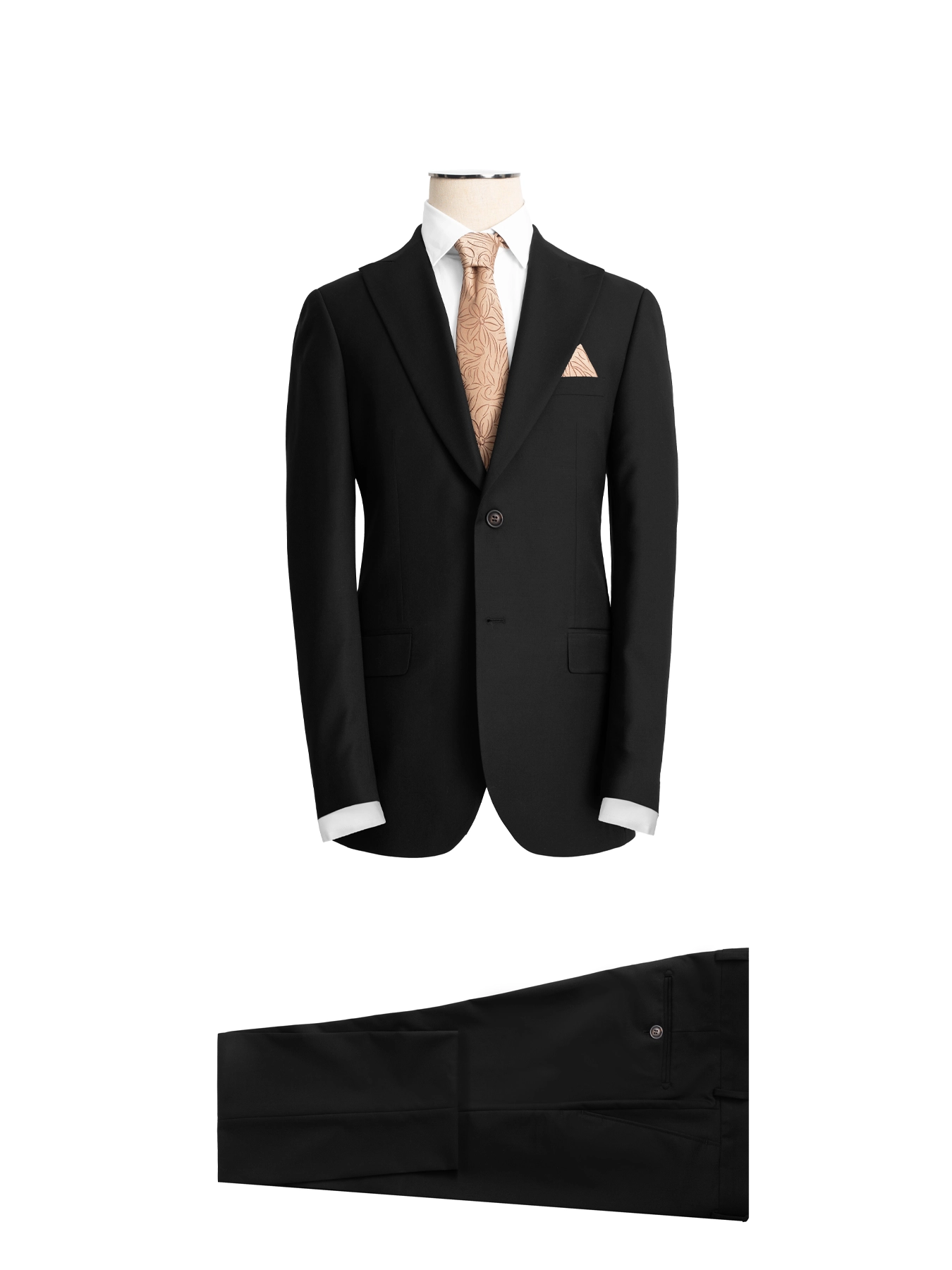 کت و شلوار مشکی ال سی من 72