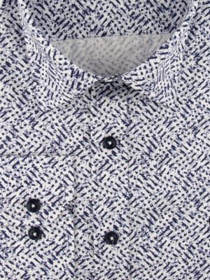 پیراهن مردانه طرح دار آستین بلند ال سی من 108