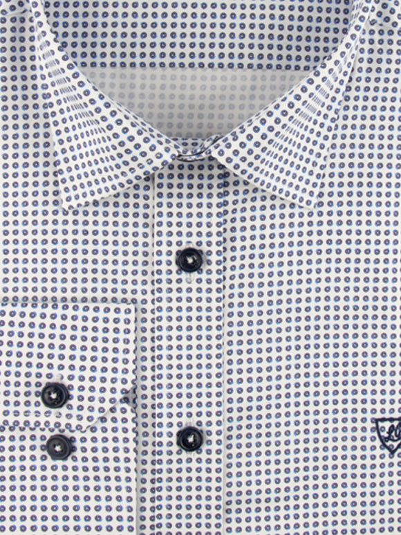 پیراهن مردانه طرح دار آستین بلند ال سی من 109