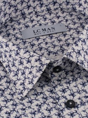 پیراهن مردانه طرح دار آستین بلند ال سی من 110