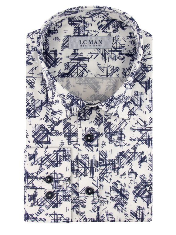 پیراهن مردانه آستین بلند ال سی من 111