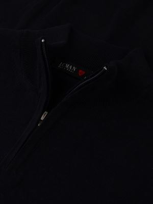 پلیور بافت مردانه یقه نیم زیپ