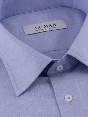 پیراهن مردانه آبی آستین بلند ال سی من 119