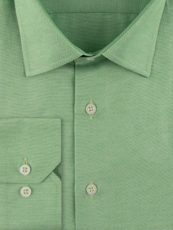 پیراهن مردانه سبز آستین بلند ال سی من 119