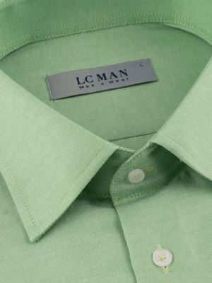 پیراهن مردانه سبز آستین بلند ال سی من 119