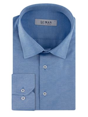 پیراهن مردانه آبی آستین بلند ال سی من 119