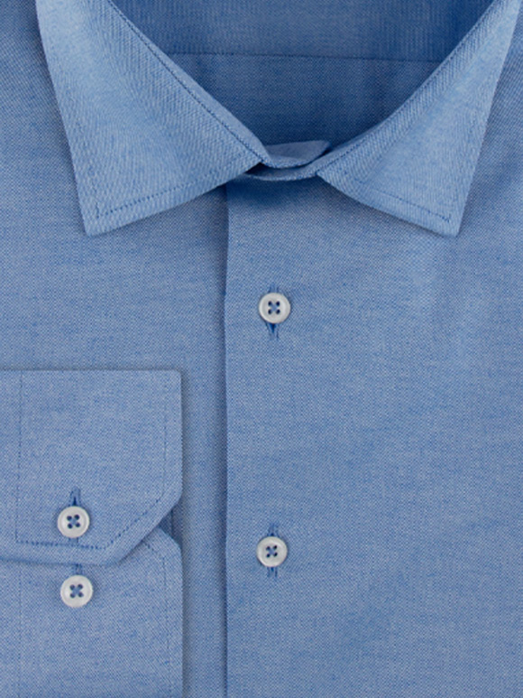 پیراهن مردانه آبی آستین بلند ال سی من 119