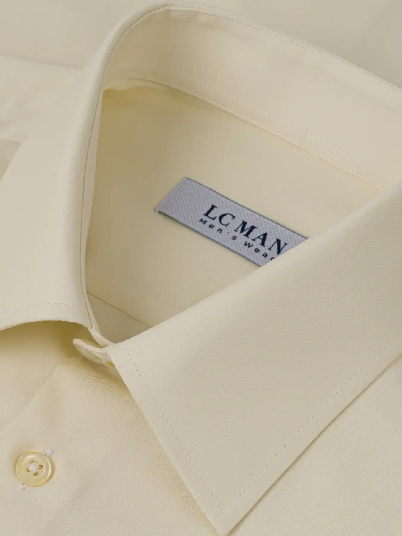 پیراهن شیری آستین بلند ال سی من 