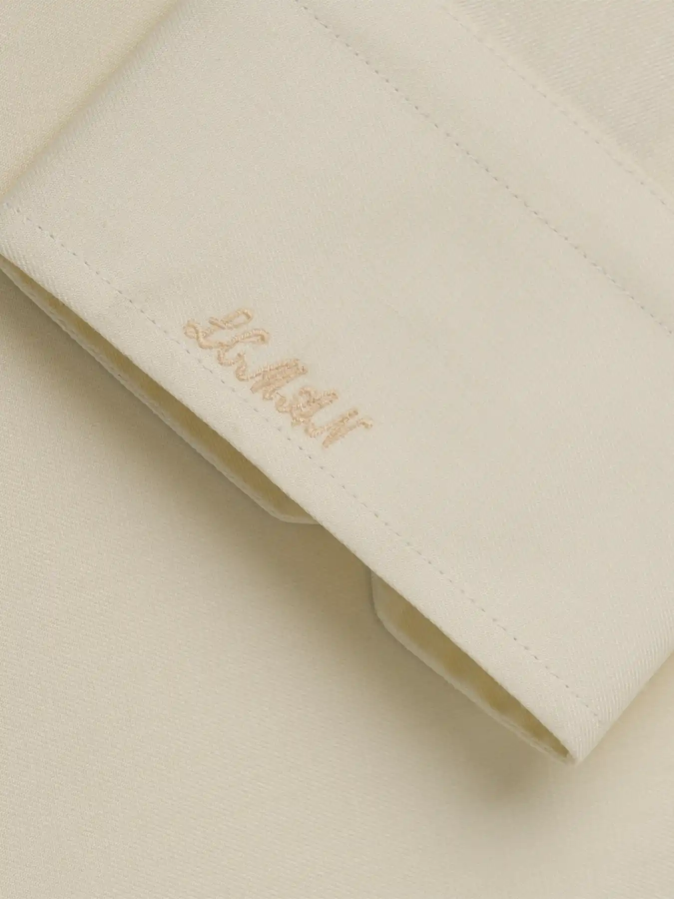 پیراهن شیری آستین بلند ال سی من 