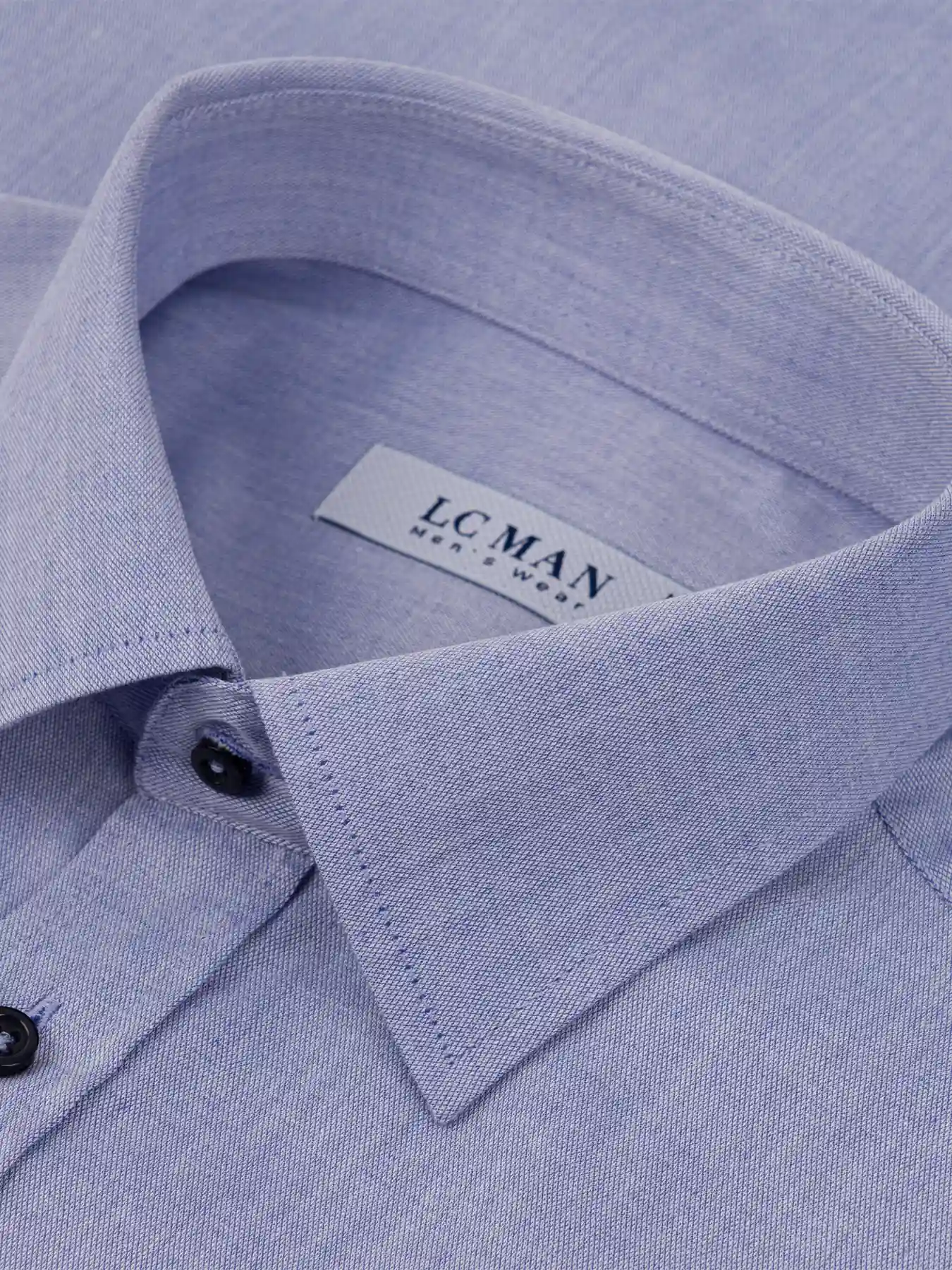 پیراهن آستین بلند مردانه آبی ال سی من 4