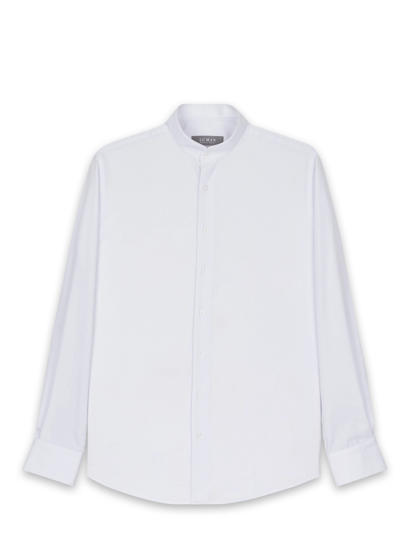 پیراهن سفید یقه دیپلمات آستین بلند ال سی من 61