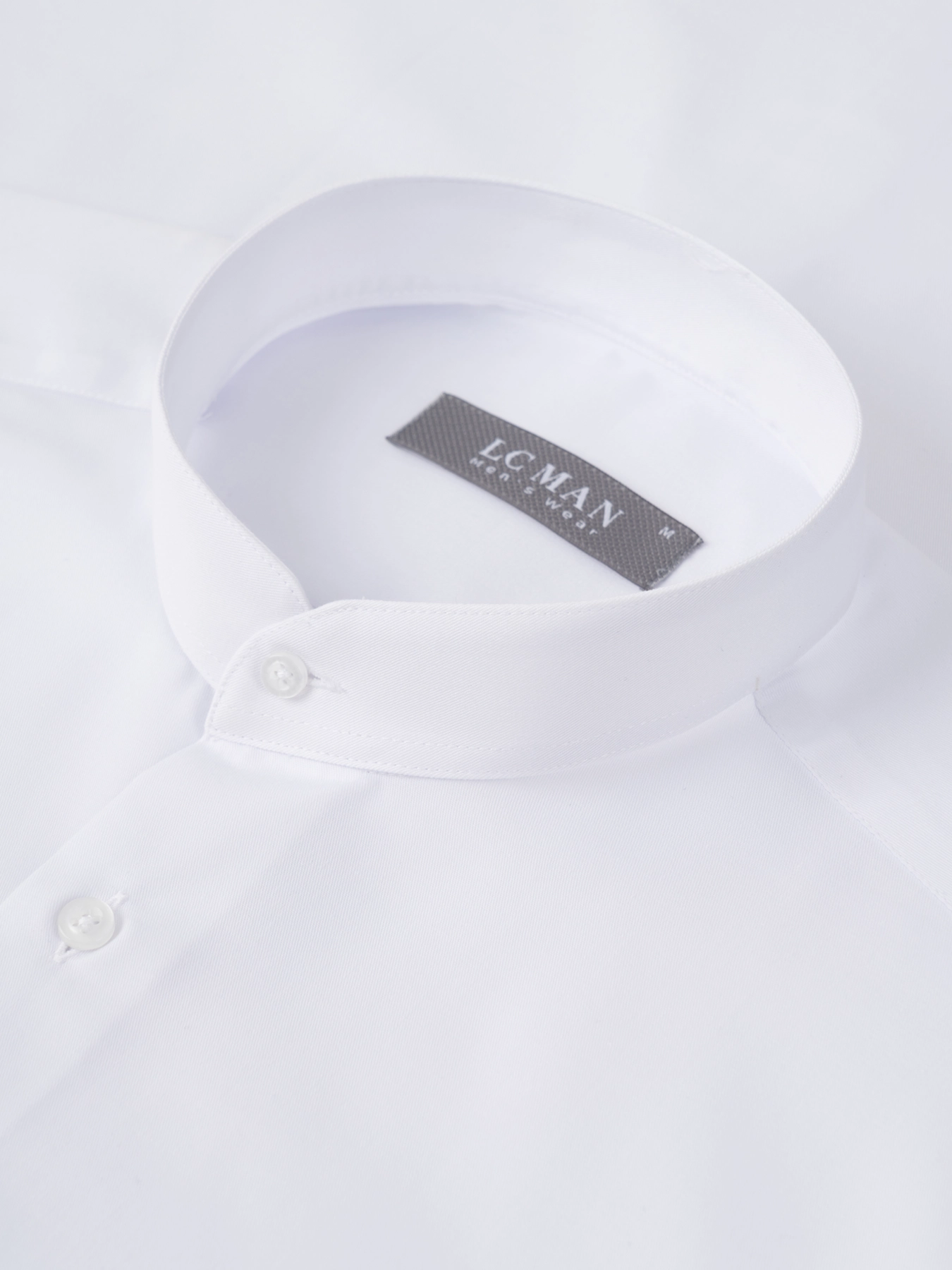 پیراهن سفید یقه دیپلمات آستین بلند ال سی من 61