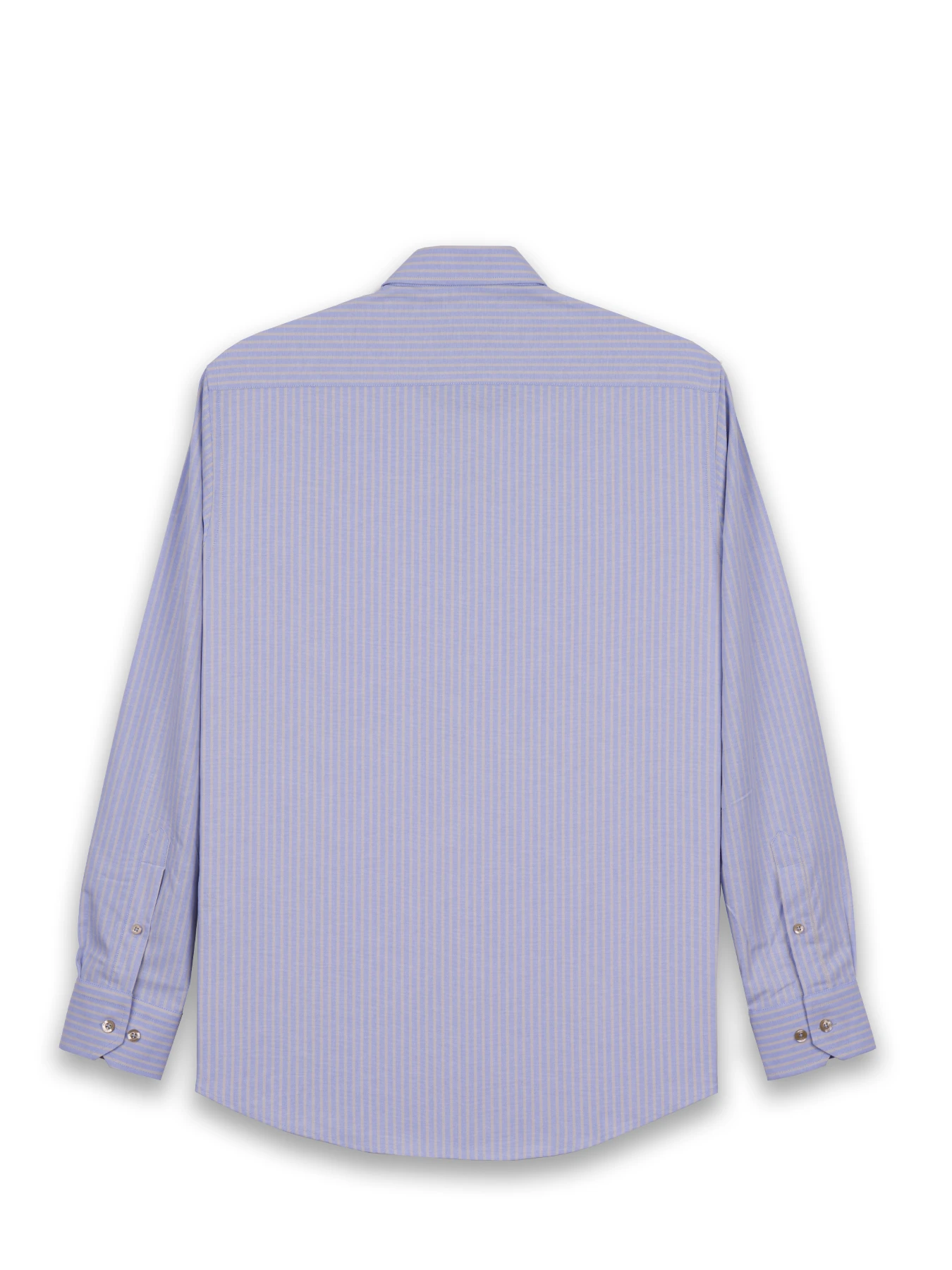 پیراهن آستین بلند آبی روشن راه راه مردانه 