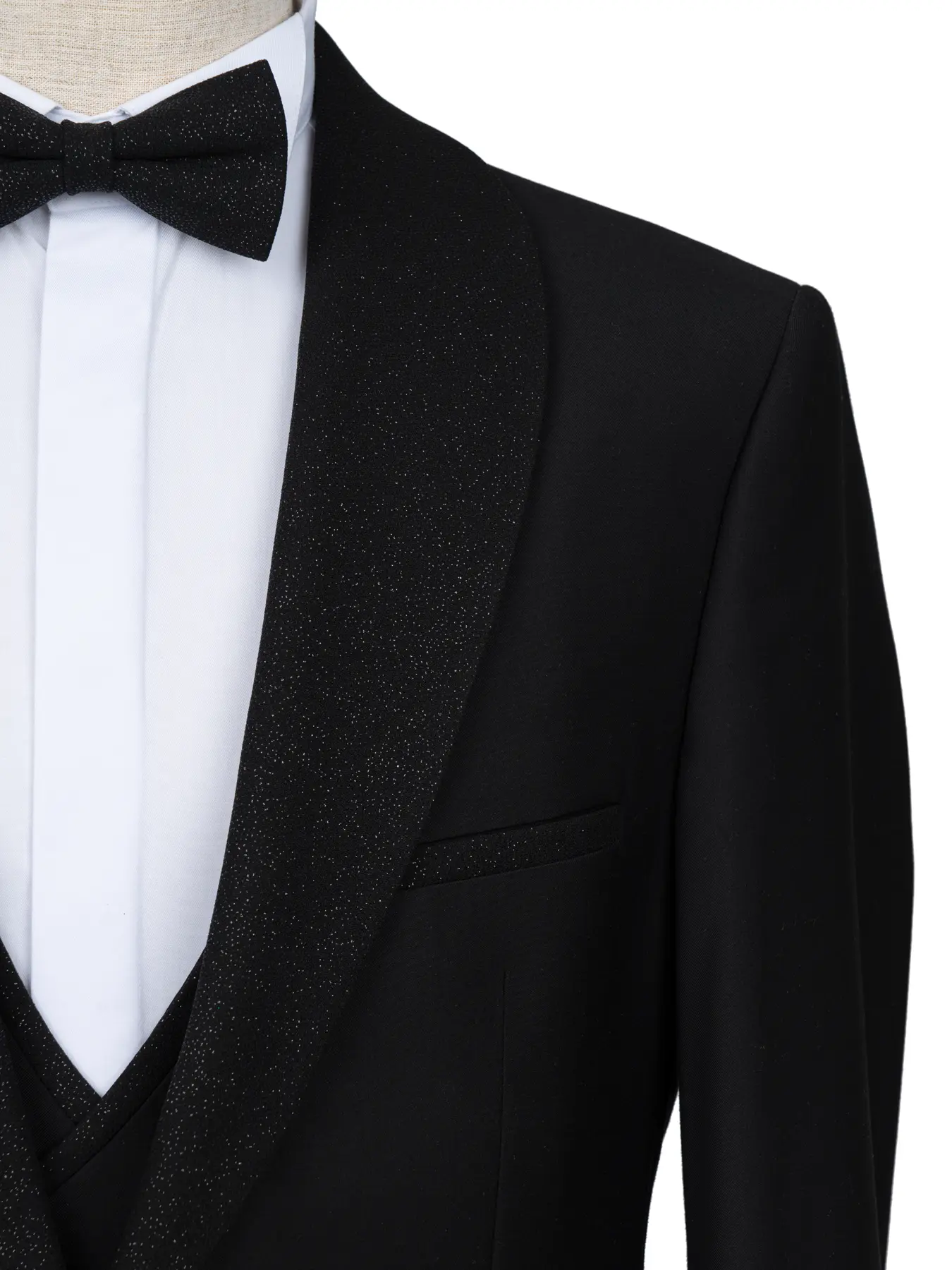 کت و شلوار و ژیله مشکی دامادی - مجلسی 