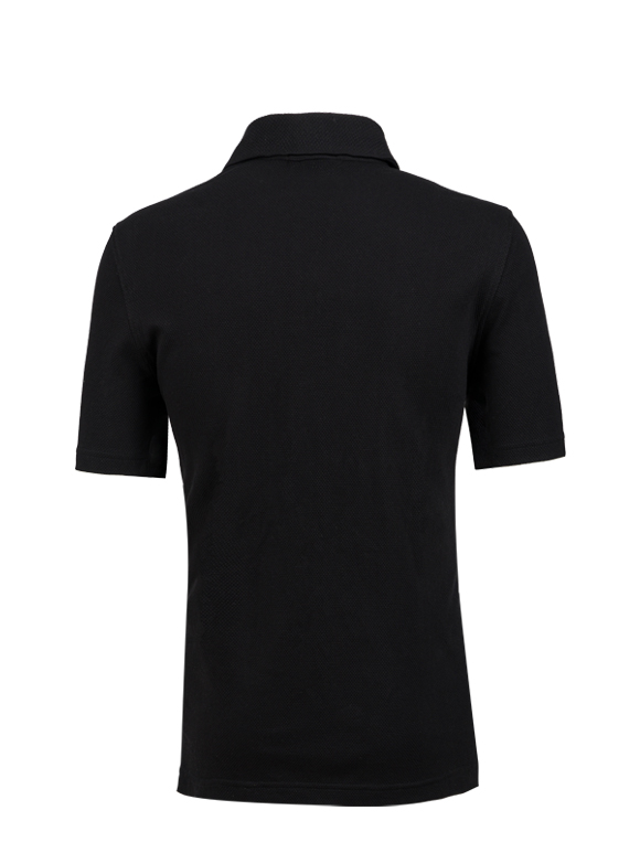 پولوشرت مشکی مردانه آستین کوتاه یقه شکاری241