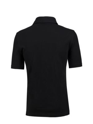 پولوشرت مشکی مردانه آستین کوتاه یقه شکاری241