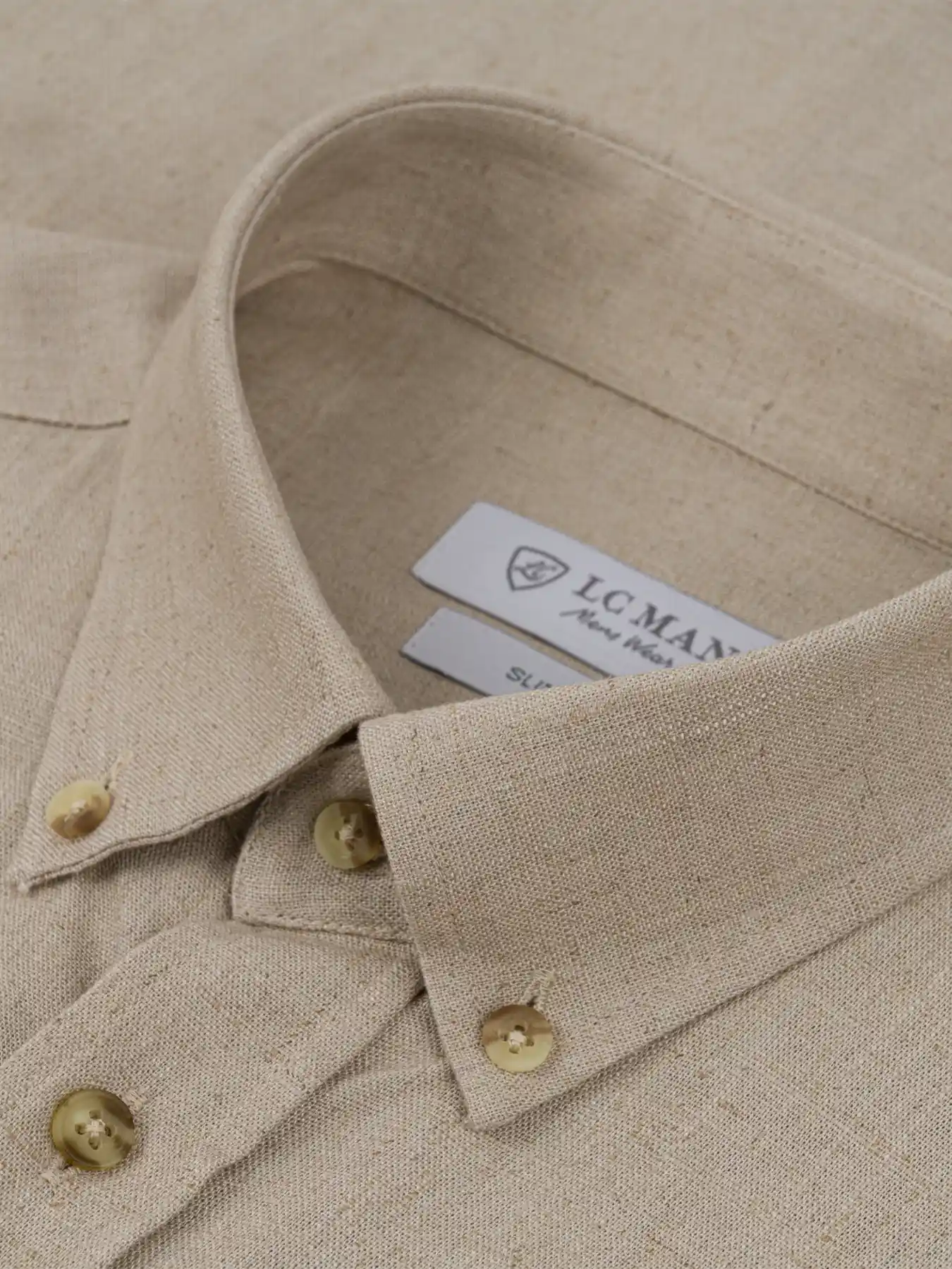 پیراهن آستین کوتاه کرم ال سی من 67