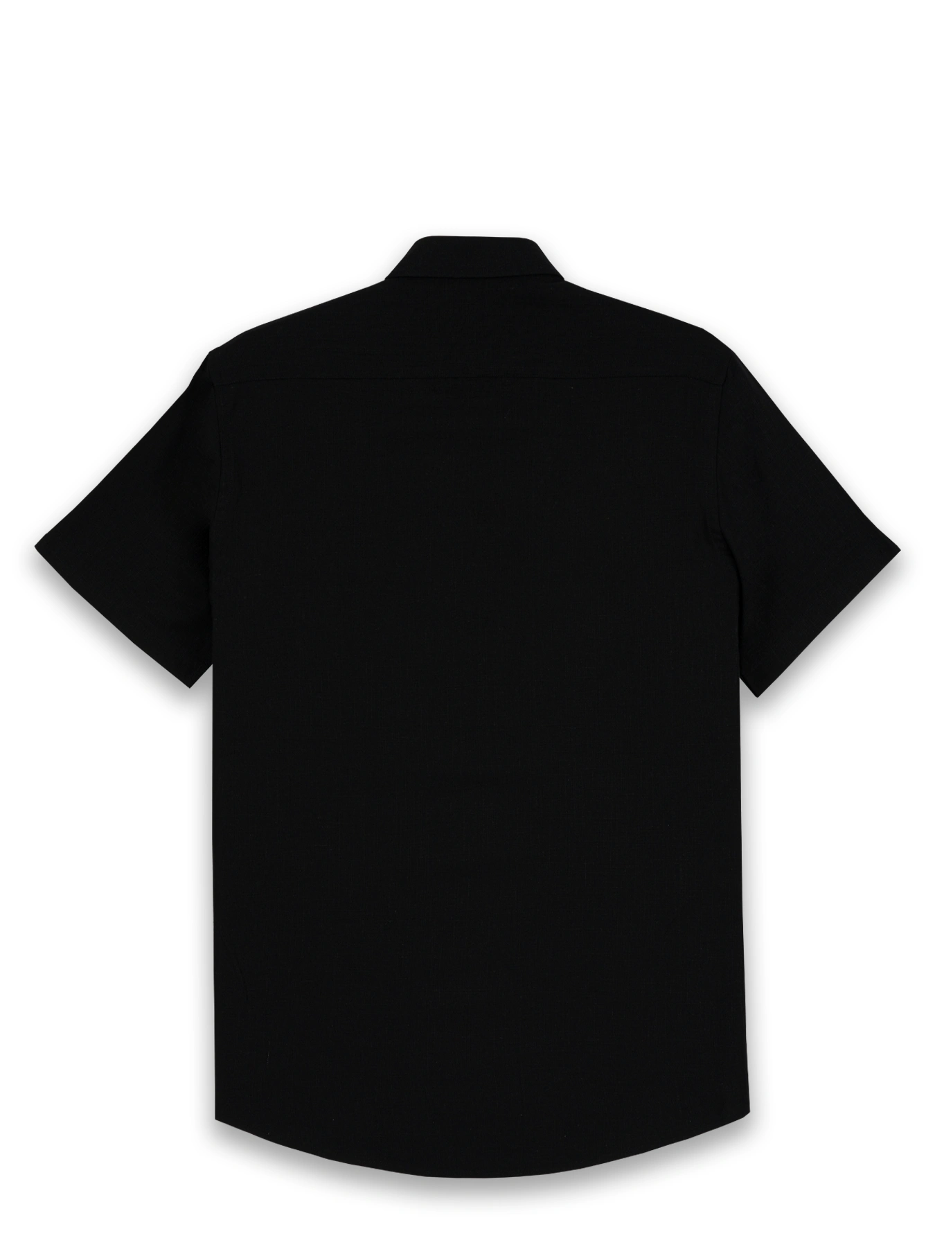 پیراهن مشکی مردانه اسلیم فیت آستین کوتاه 