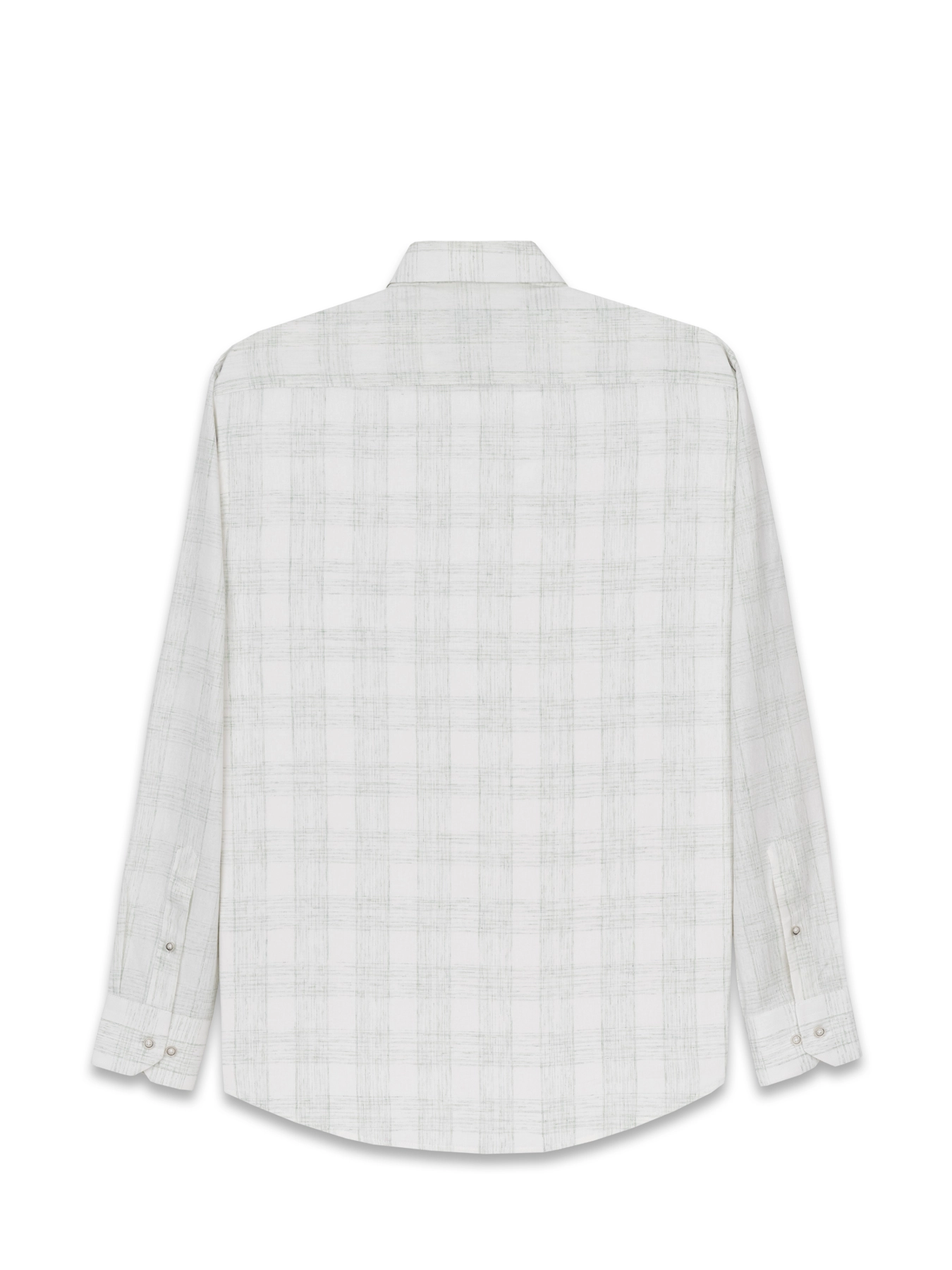 پیراهن آستین بلند سبز چهارخانه ال سی من 74