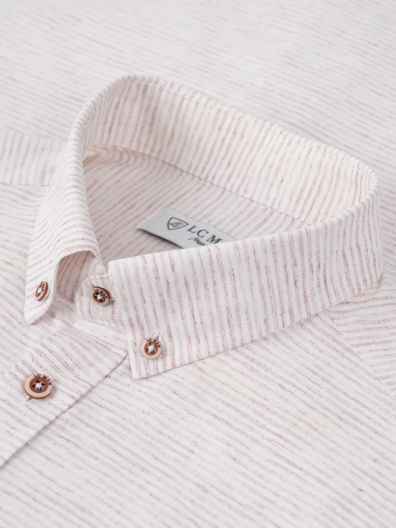 پیراهن آستین بلند قرمز راه راه ال سی من 87