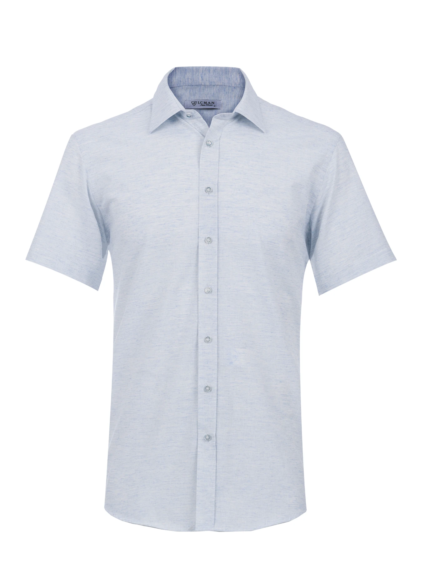 پیراهن آستین کوتاه آبی ال سی من 71