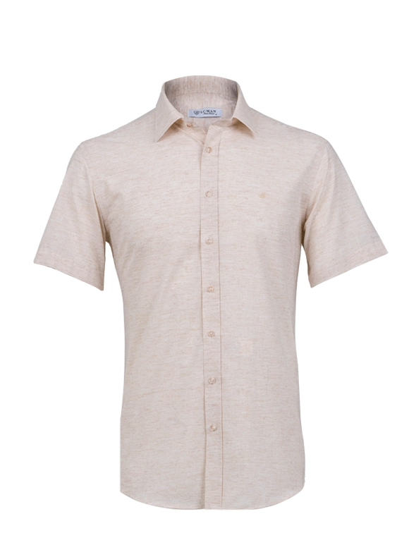 پیراهن آستین کوتاه کرم ال سی من 71