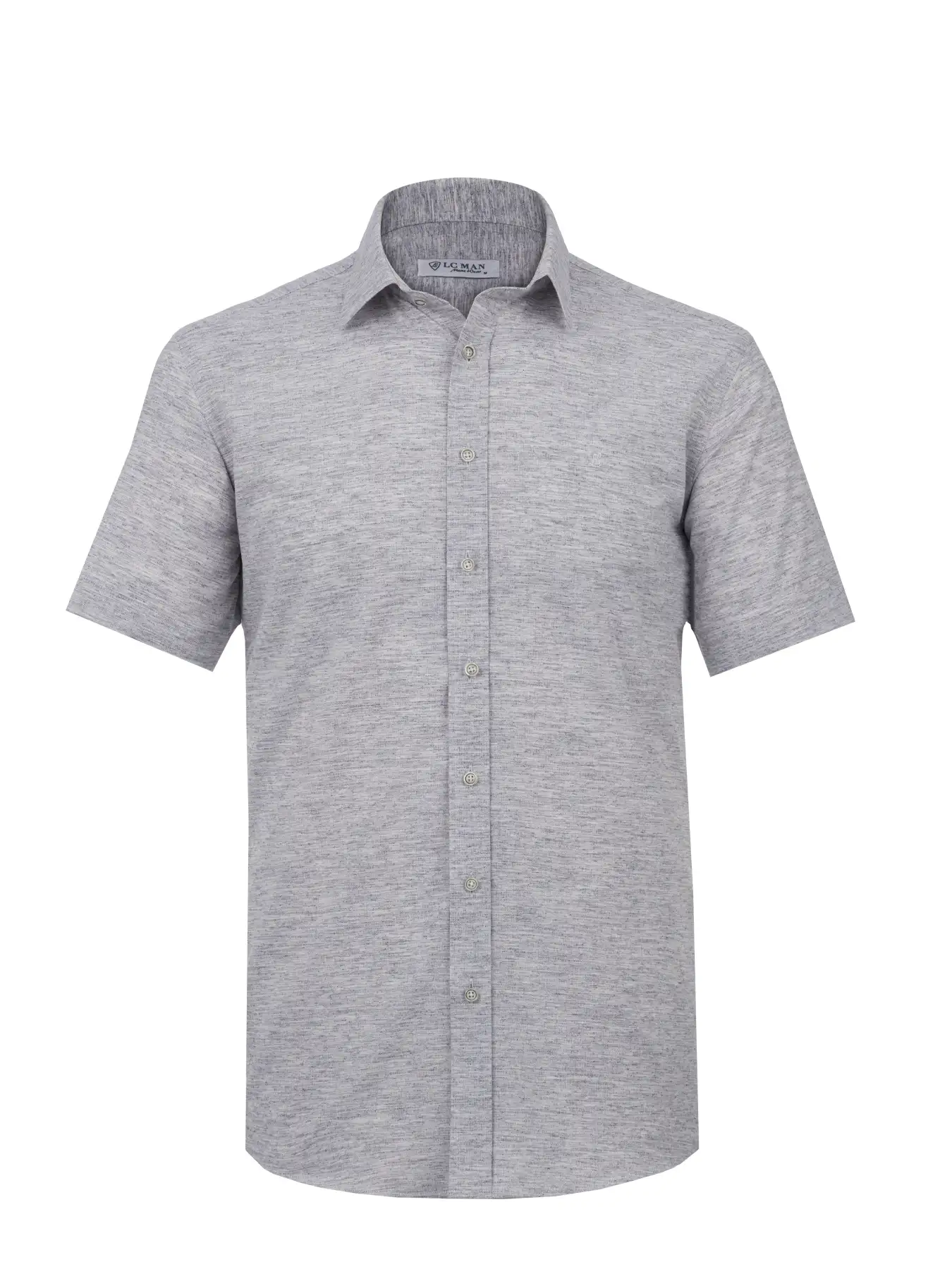 پیراهن آستین کوتاه طوسی ال سی من 71