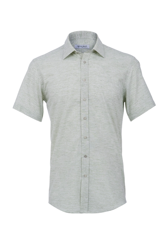 پیراهن آستین کوتاه سبز ال سی من 71