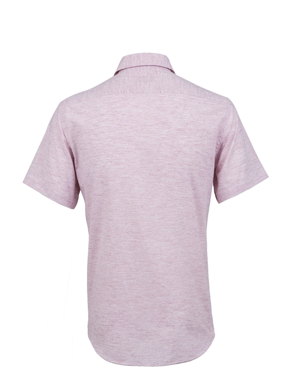 پیراهن آستین کوتاه زرشکی ال سی من 71