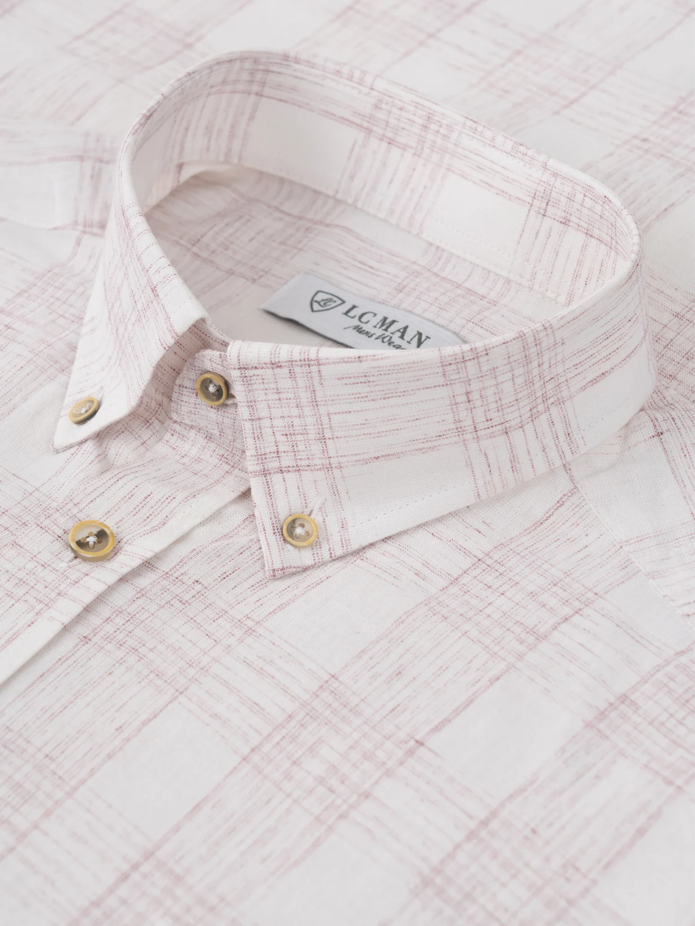 پیراهن آستین کوتاه چهارخانه ال سی من 75