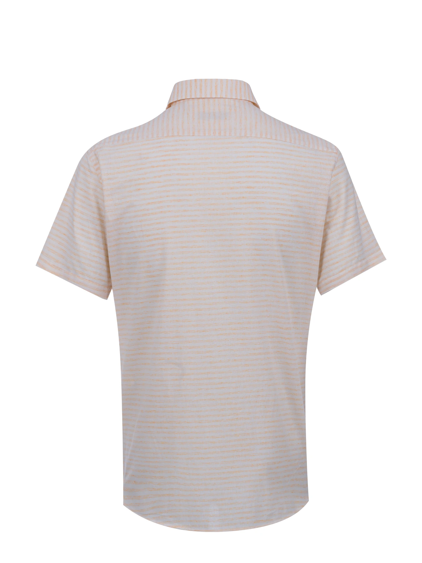 پیراهن آستین کوتاه نارنجی راه راه ال سی من